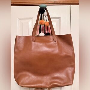 Madewell Tan Leather Tote Bag